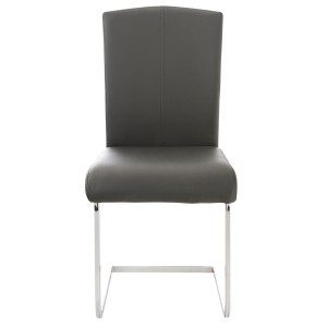 Silla de Confidente FOSTER en Piel color Negro