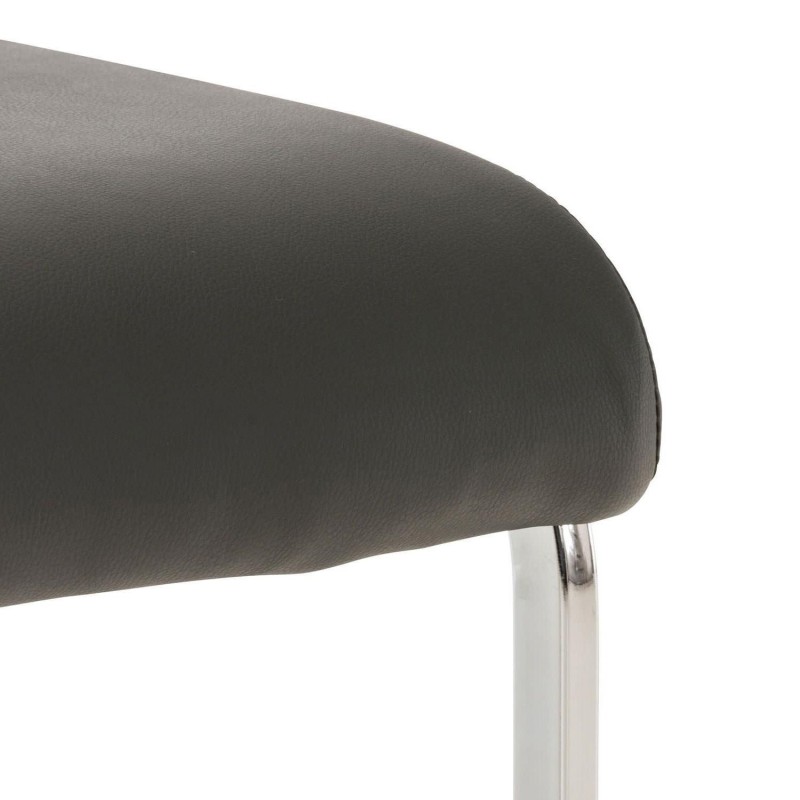 Silla de Confidente FOSTER en Piel color Negro