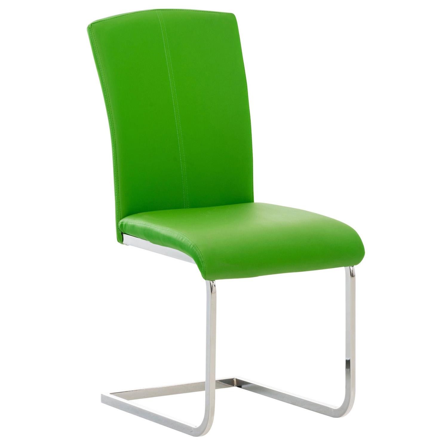 Silla de Confidente FOSTER, Gran Acolchado, Estructura Metálica, en Piel color Negro