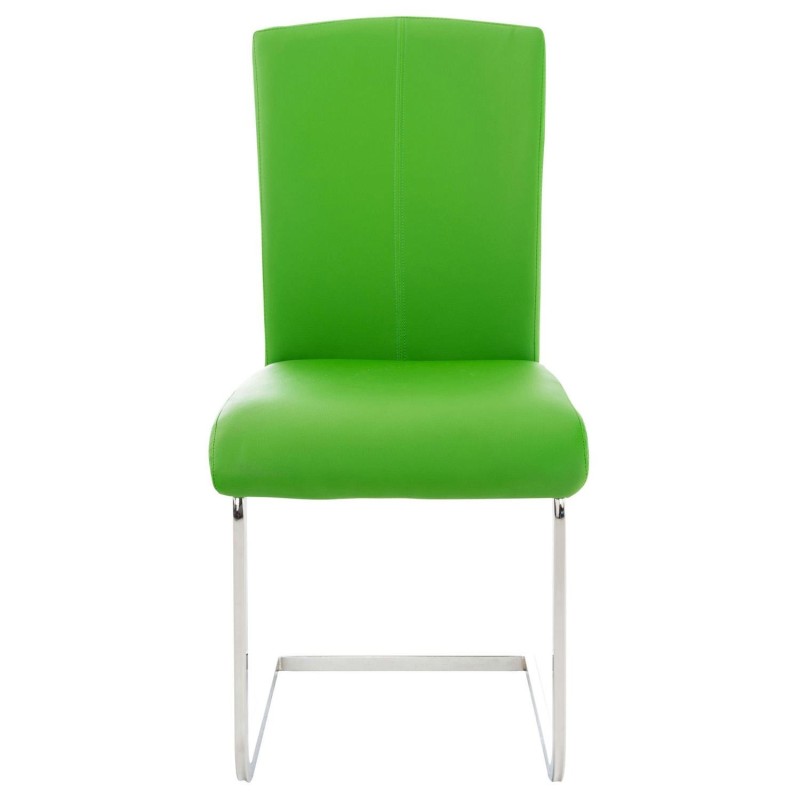 Silla de Confidente FOSTER en Piel color Negro