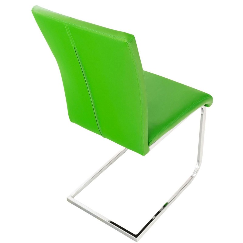 Silla de Confidente FOSTER en Piel color Negro