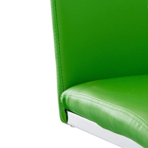 Silla de Confidente FOSTER en Piel color Negro