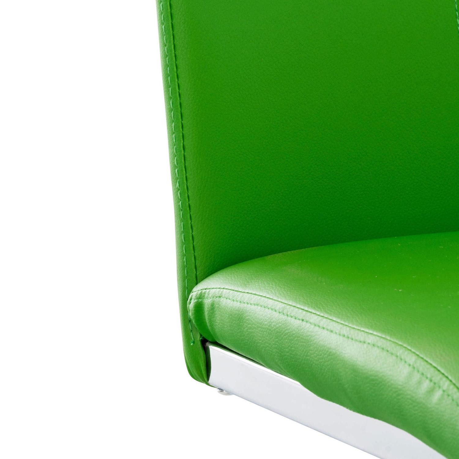 Silla de Confidente FOSTER, Gran Acolchado, Estructura Metálica, en Piel color Negro
