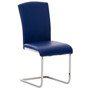 Silla de Confidente FOSTER en Piel color Negro