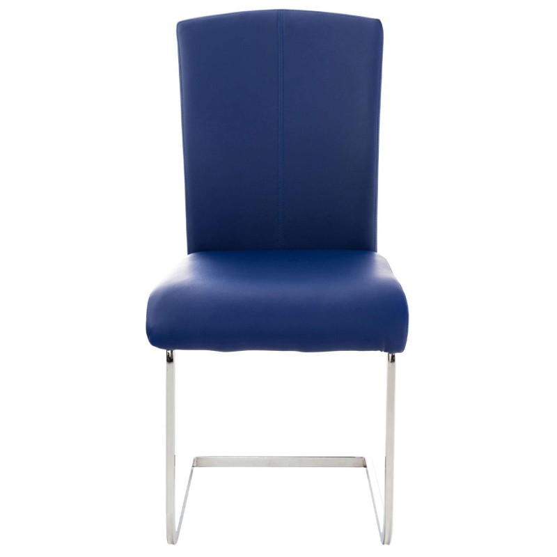 Silla de Confidente FOSTER en Piel color Negro