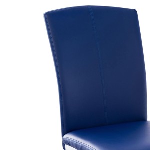 Silla de Confidente FOSTER en Piel color Negro