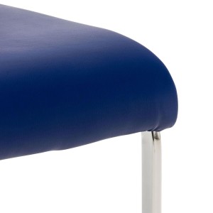 Silla de Confidente FOSTER en Piel color Negro