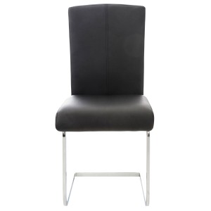 Silla de Confidente FOSTER en Piel color Negro