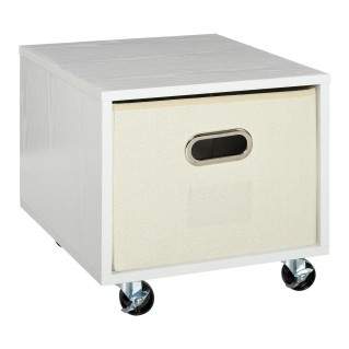 Archivador con Rueda JOY, 36x40x35 cm, Madera Color Blanco 2