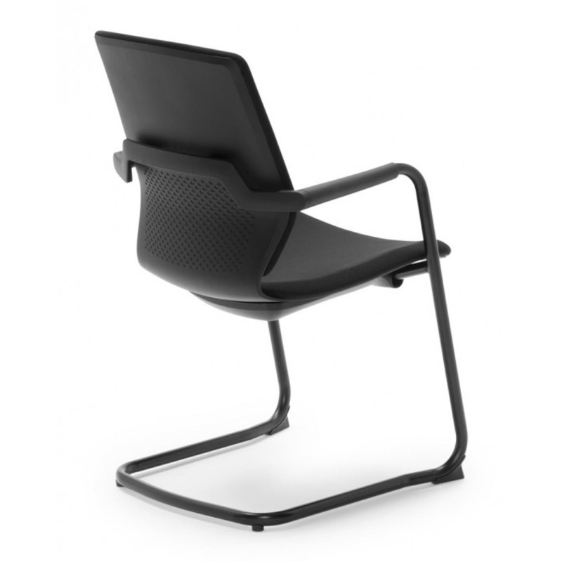 Silla de Confidente OSCAR en Tela color Negro