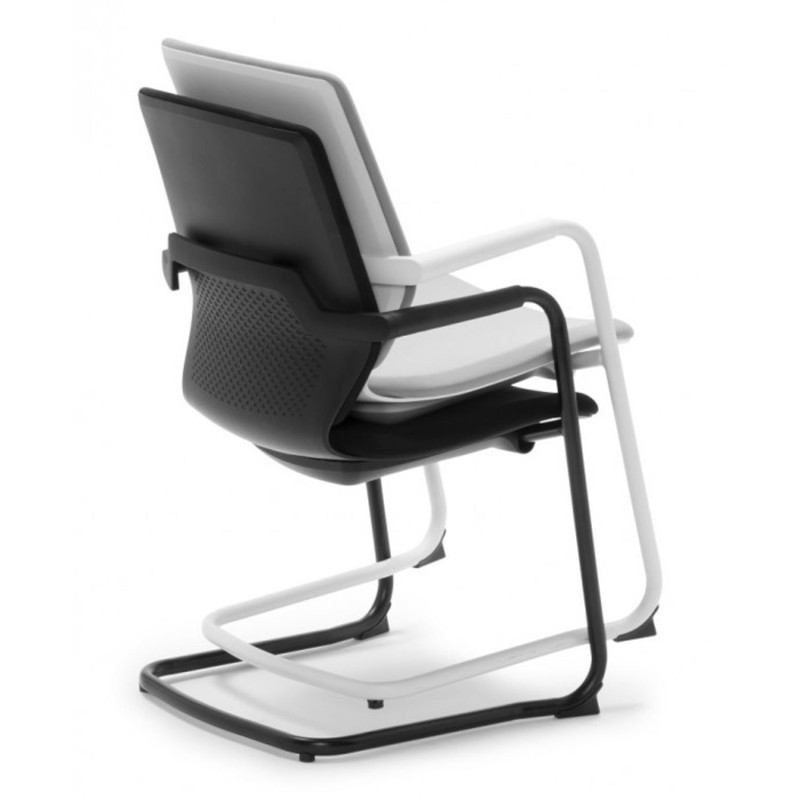 Silla de Confidente OSCAR en Tela color Negro