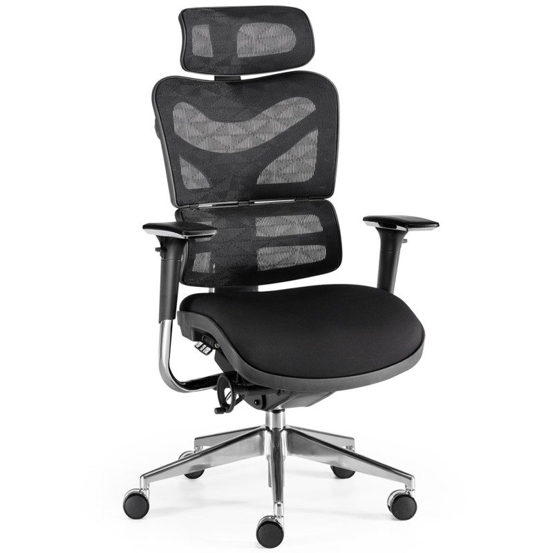 Silla ergonómica PROWORK, Totalmente Ajustable, color Negro