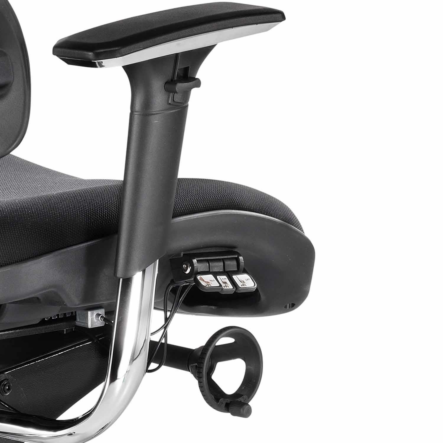 Silla ergonómica PROWORK, Totalmente Ajustable, en Malla Transpirable, color Negro