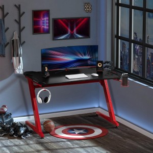Mesa Gaming ALEXIS color Negro y Rojo