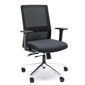 Silla de Oficina ALBI en Malla y Tela Negra