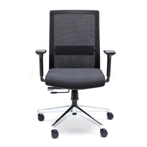 Silla de Oficina ALBI en Malla y Tela Negra