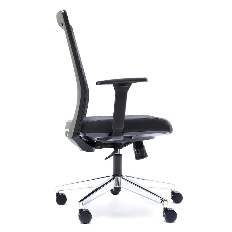 Silla de Oficina ALBI en Malla y Tela Negra