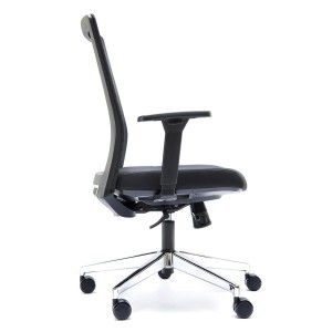 Silla de Oficina ALBI en Malla y Tela Negra