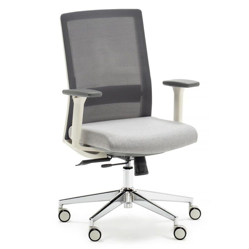 Silla de Oficina ALBI en Malla y Tela Negra