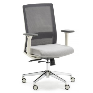Silla de Oficina ALBI en Malla y Tela Negra