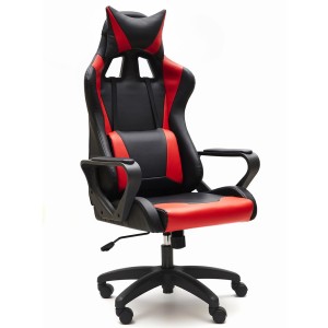Silla Gaming CASIO en Piel Negro y Rojo