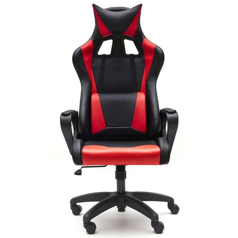 Silla Gaming CASIO en Piel Negro y Rojo