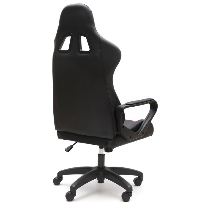 Silla Gaming CASIO en Piel Negro y Rojo