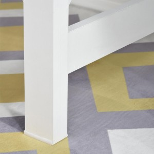 Mesa de escritorio PETER, 105x50x76 cm, en Madera color Blanco