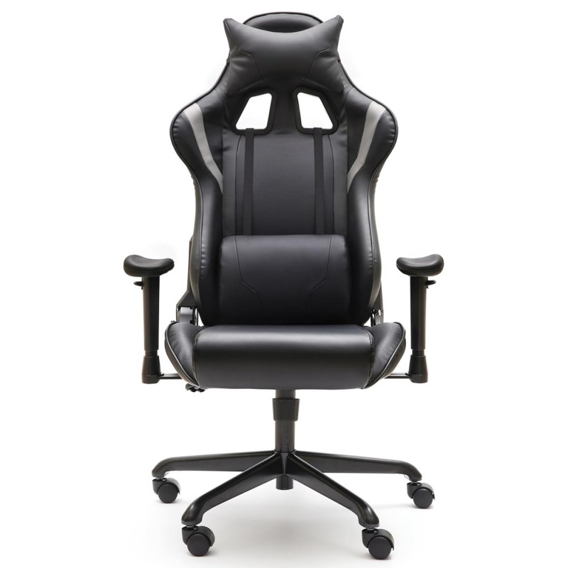 Silla Gaming ORION en Piel Negra y Gris