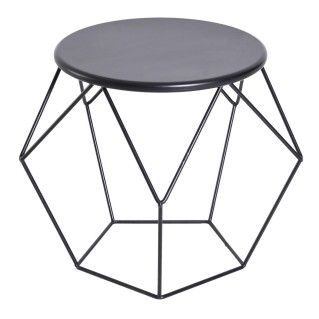 Mesa Auxiliar TROPI, estilo Nórdico Minimalista, color Negro 2