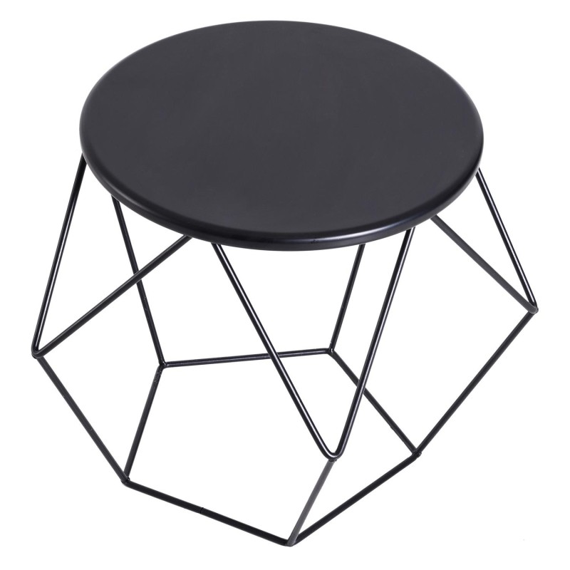 Mesa Auxiliar TROPI, estilo Nórdico Minimalista, color Negro