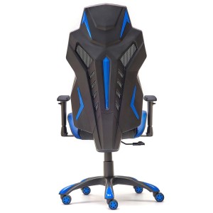 Silla Gaming ESCORPIO en Malla Transpirable y Piel Negra y Azul