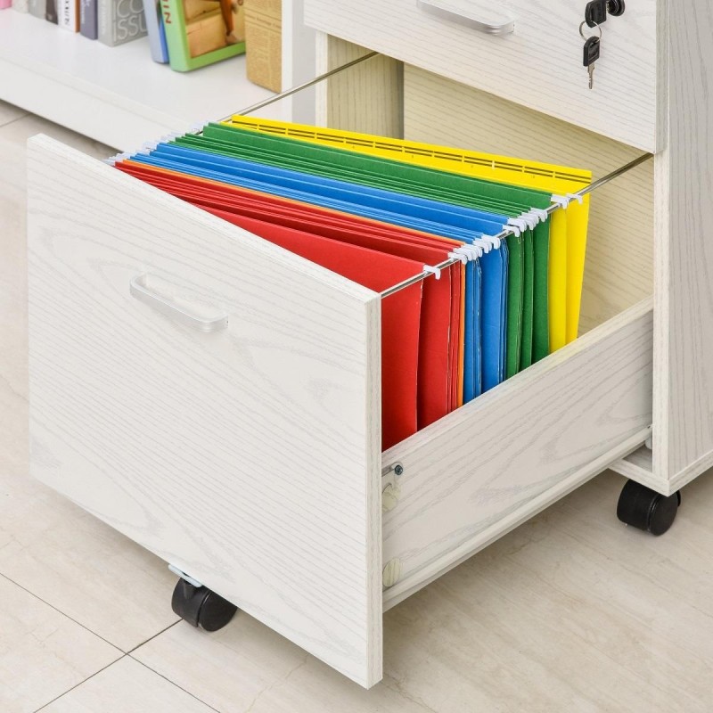 Archivador con Ruedas KENDO, 40x45x55,6 cm color Negro