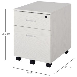 Archivador con Ruedas KENDO, 40x45x55,6 cm color Negro