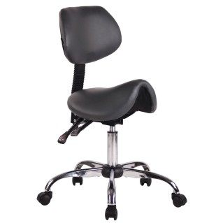 Taburete de Trabajo NEKO en Piel Gris