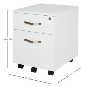 Archivador con Ruedas DOKI, 40x45,5x52,5 cm color Blanco
