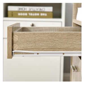 Armario Multiusos UDINE, Amplio almacenamiento, 72x80x40cm, en Madera color Roble