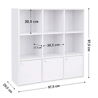 Estantería MAGDA en Madera color Blanco 2