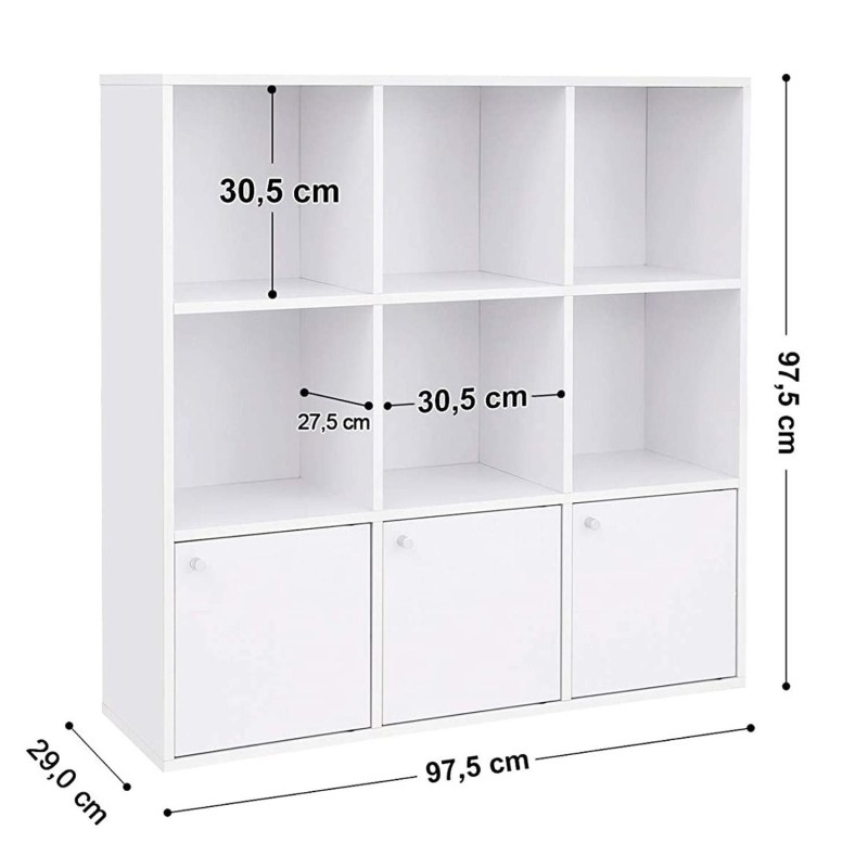 Estantería MAGDA en Madera color Blanco