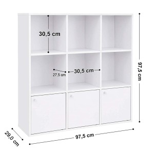 Estantería MAGDA en Madera color Blanco