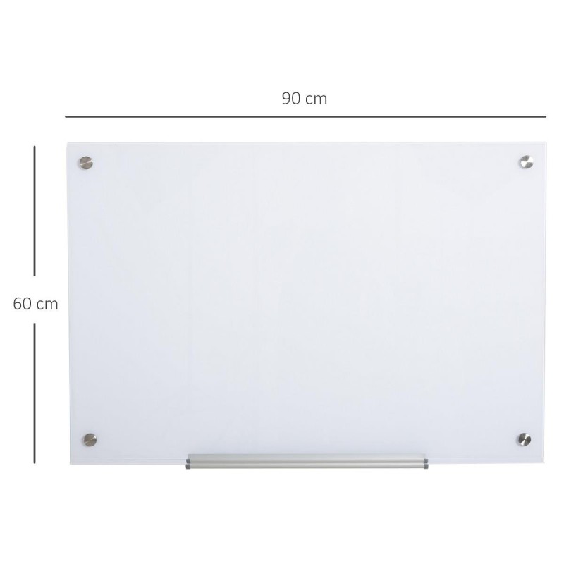 Pizarra Magnética ETNA, Dimensiones 90x60X0,45 cm, Apta para colgar en Pared, Color Negro