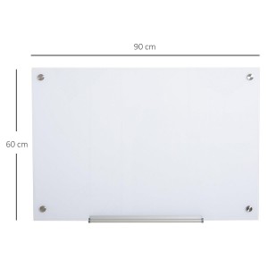 Pizarra Magnética ETNA, Dimensiones 90x60X0,45 cm, Apta para colgar en Pared, Color Negro