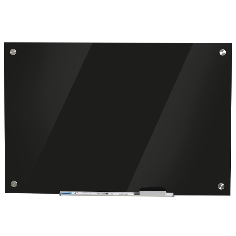 Pizarra Magnética ETNA, Dimensiones 90x60X0,45 cm, Apta para colgar en Pared, Color Negro