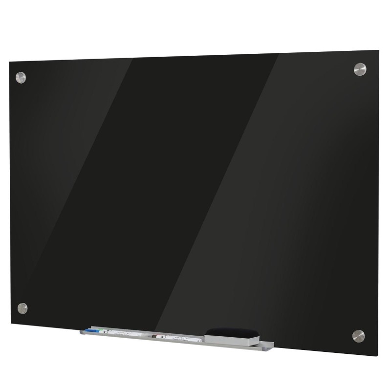 Pizarra Magnética ETNA, Dimensiones 90x60X0,45 cm, Apta para colgar en Pared, Color Negro