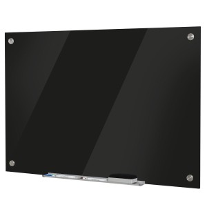 Pizarra Magnética ETNA, Dimensiones 90x60X0,45 cm, Apta para colgar en Pared, Color Negro