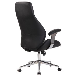 Sillón Ejecutivo DRESDE en Piel Natural color Negro