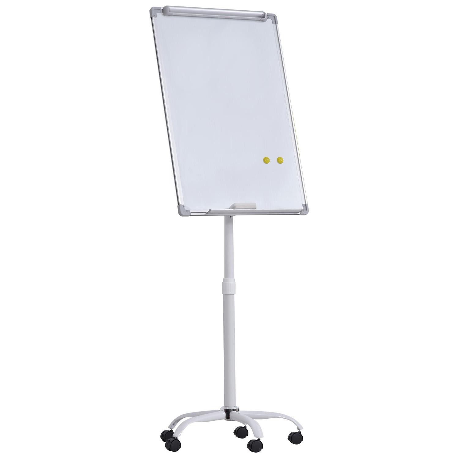 Pizarra Magnética SLIM, 62x60x162-194 cm, Caballete con Ruedas