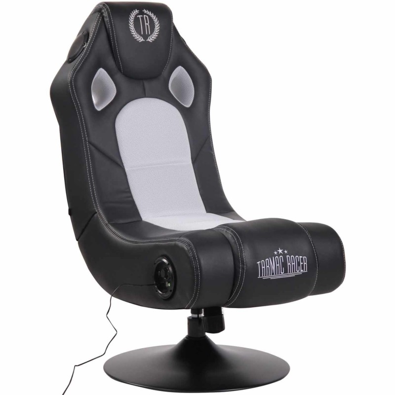 Silla Gaming TAUKEN en Piel y Malla Negro/Azul