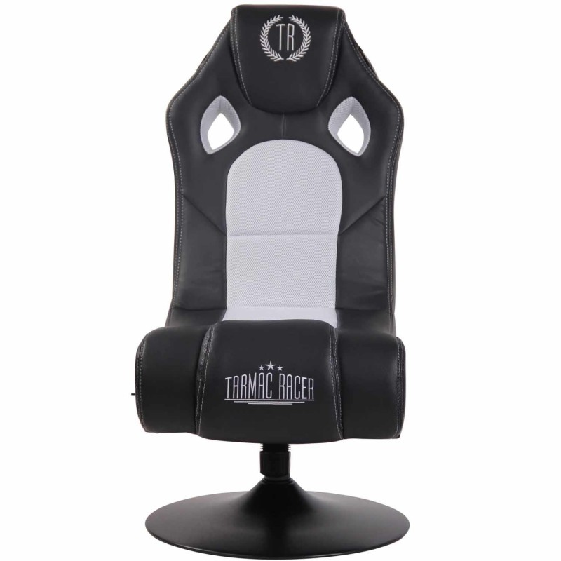 Silla Gaming TAUKEN en Piel y Malla Negro/Azul