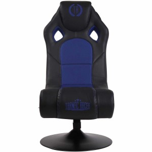 Silla Gaming TAUKEN en Piel y Malla Negro/Azul